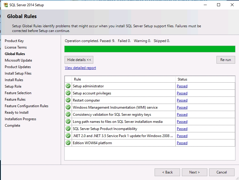 SQL 2014 