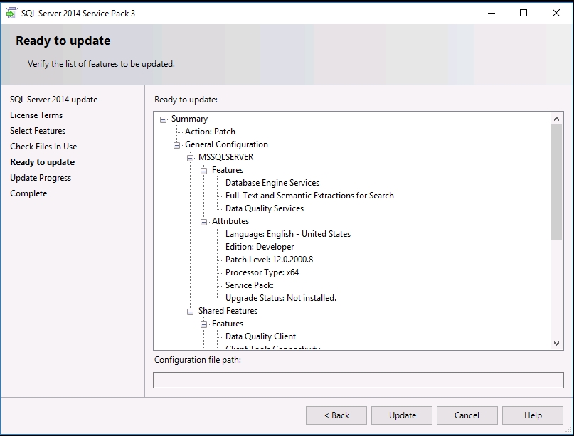 SQL 2014 sp3